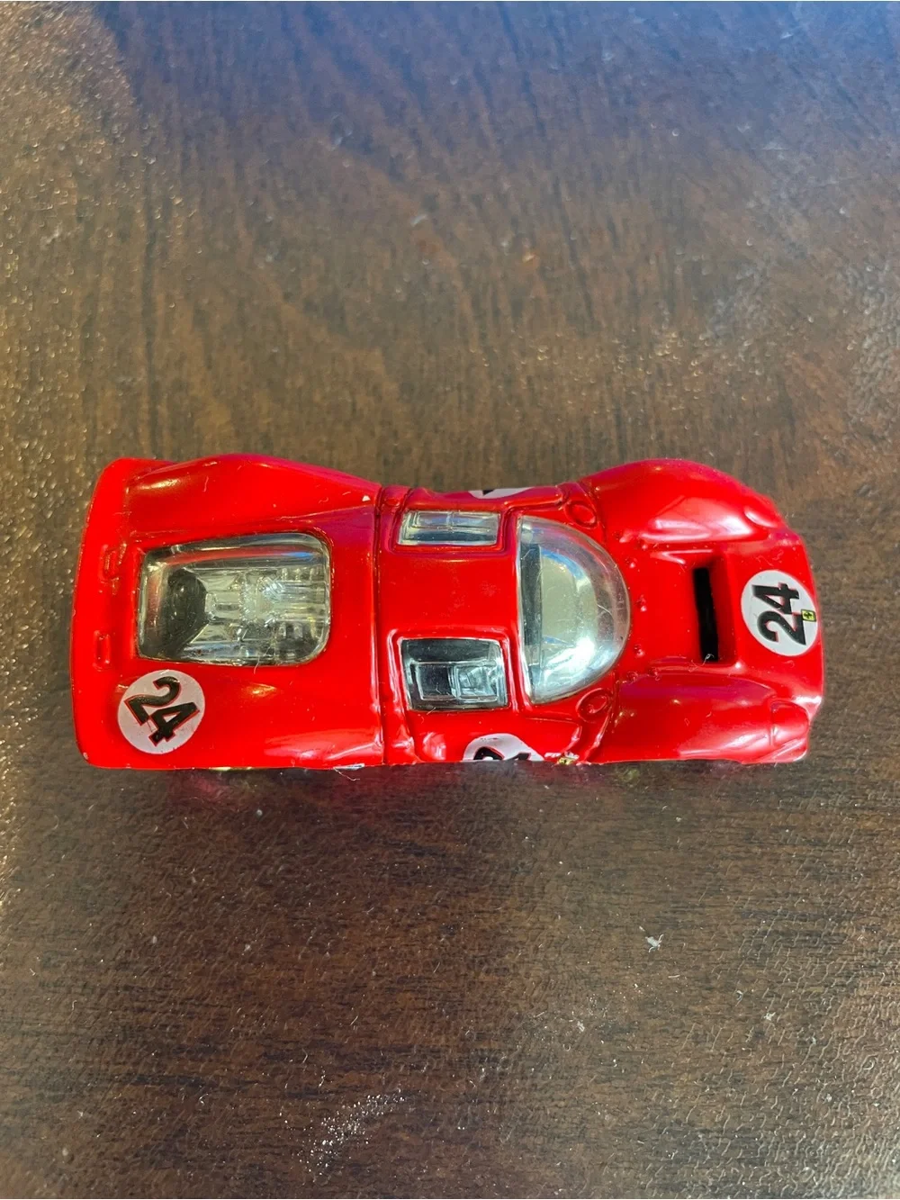 2001 HOT WHEELS FERRARI P4 #24 RED 1:64 DIECAST 2 3/4